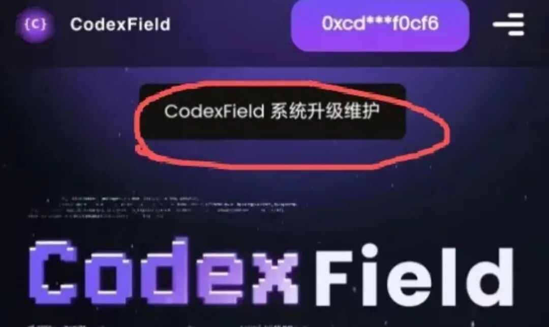 彻底崩盘！Codexfield暂停提现 + 强制锁仓，评论区都在骂，这场暴富梦该醒了-皆妙笔