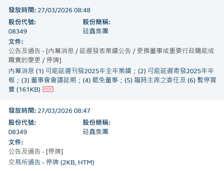 运鸿硅鑫集团李玉保涉嫌犯罪被调查，公司停牌！-皆妙笔