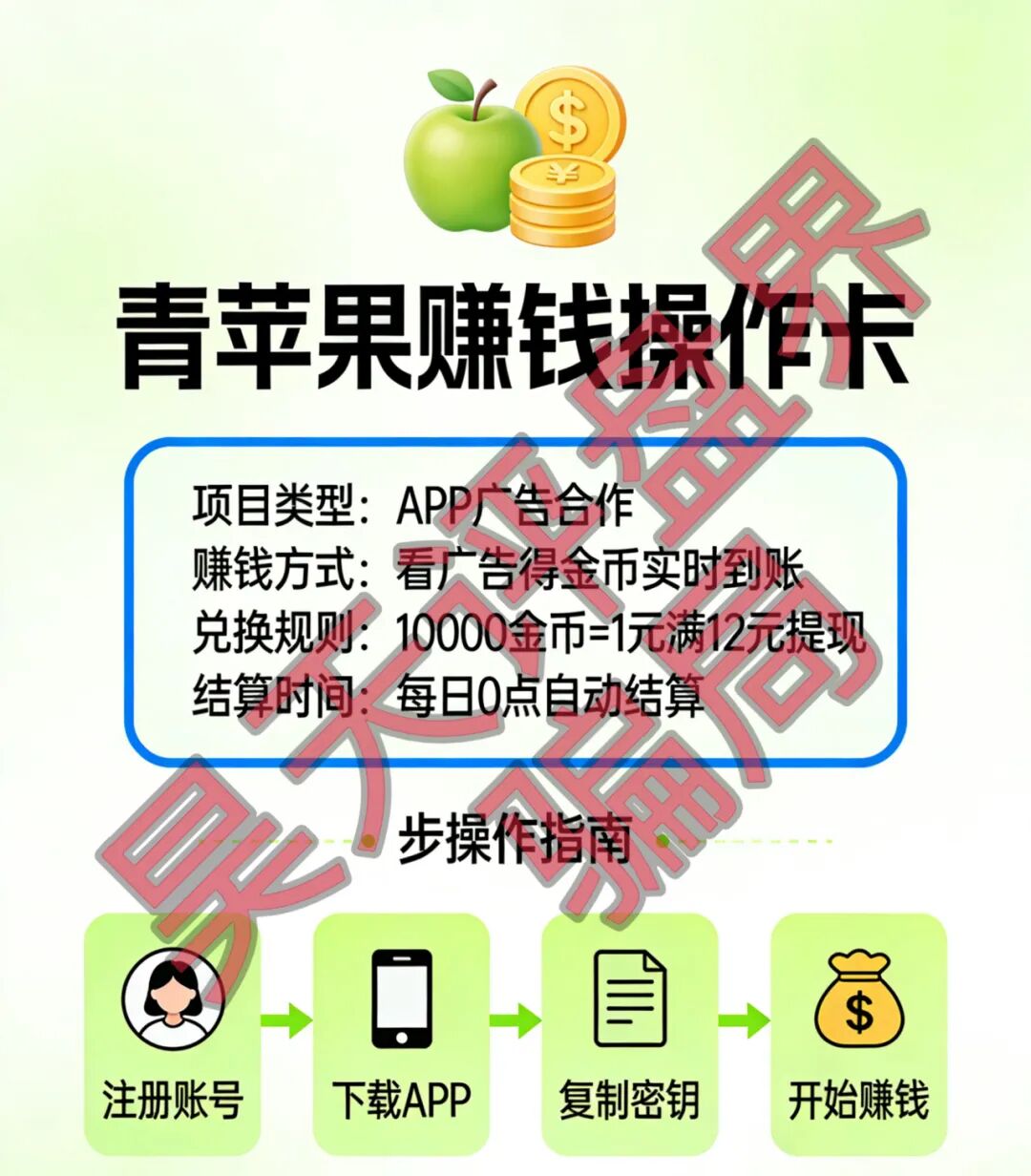 青苹果（金苹果）刷广告给分红的资金盘骗局，高度预警，即将崩盘跑路！—昊天评盘界-皆妙笔