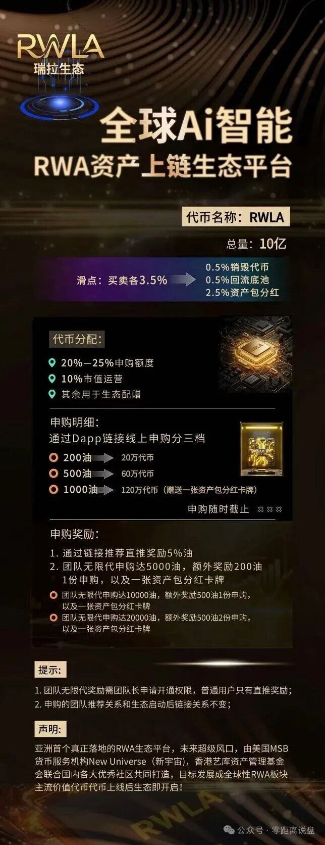 RWLA瑞拉生态属于包装RWA概念的传销资金盘，高度预警，看见远离！-皆妙笔